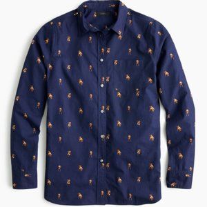J Crew Classic-fit shirt in dog print